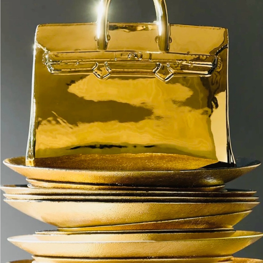 Gold Design Coin Handbag